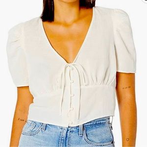 Levi Women’s Luisa Puff Sleeve Blouse